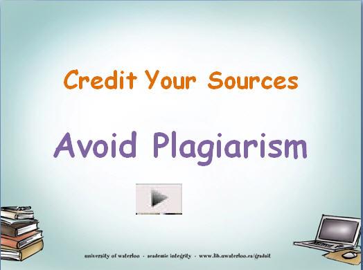 Avoid Plagiarism